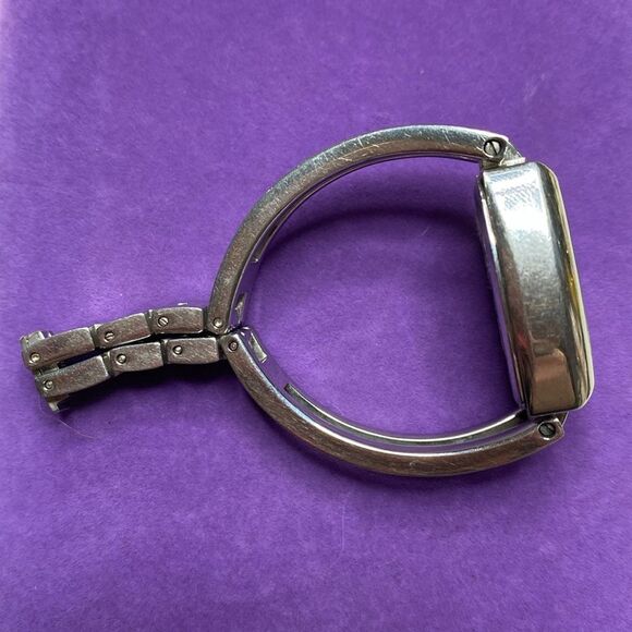 💛 Fossil Pink & Silver Bic Tic Digital Cat Analog Watch - Picture 5 of 5